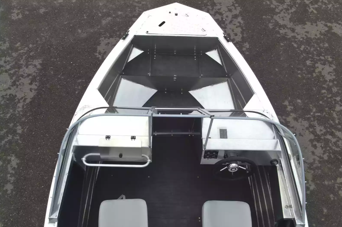 Алюминиевый катер Неман-450 DC NEW без покраски в Чебоксарах