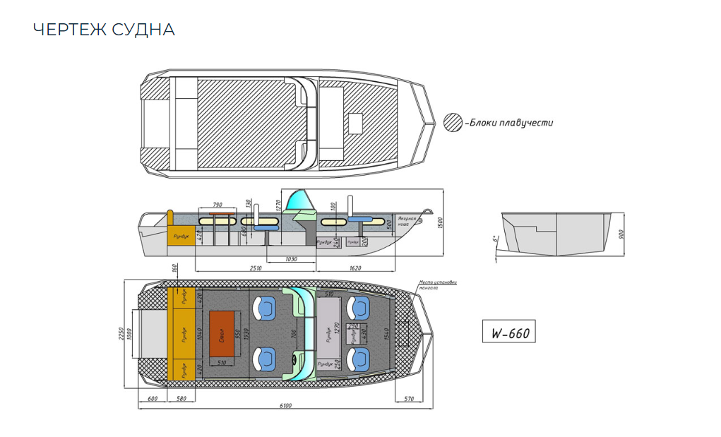 Алюминиевый катер Wyatboat-660 в Чебоксарах