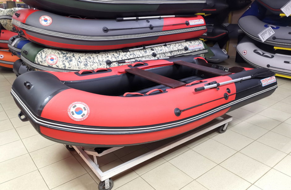 КОМПЛЕКТ Лодка MISHIMO PRO 350 + ЛОДОЧНЫЙ МОТОР MARLIN MP 9.9 (20) AMHS PRO в Чебоксарах