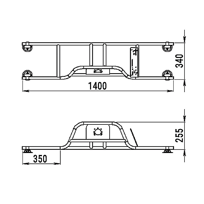 Стойка рулевая с бортовым креплением малая в Чебоксарах