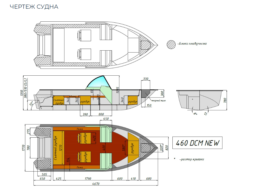 Алюминиевый катер Wyatboat-460 DCM NEW в Чебоксарах