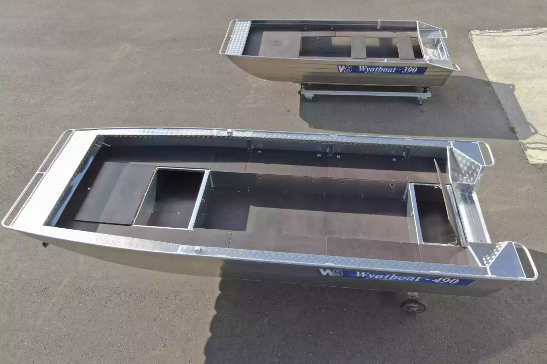 Алюминиевая лодка Wyatboat-490 Jonboat в Чебоксарах