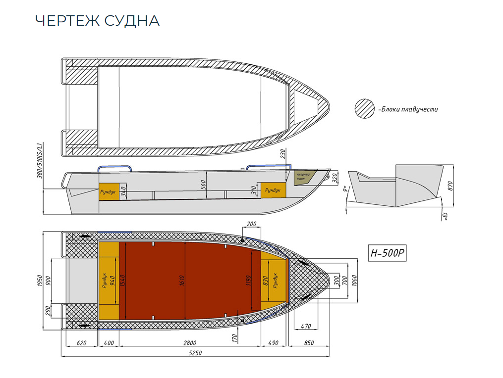 Алюминиевая лодка Неман-500 P в Чебоксарах