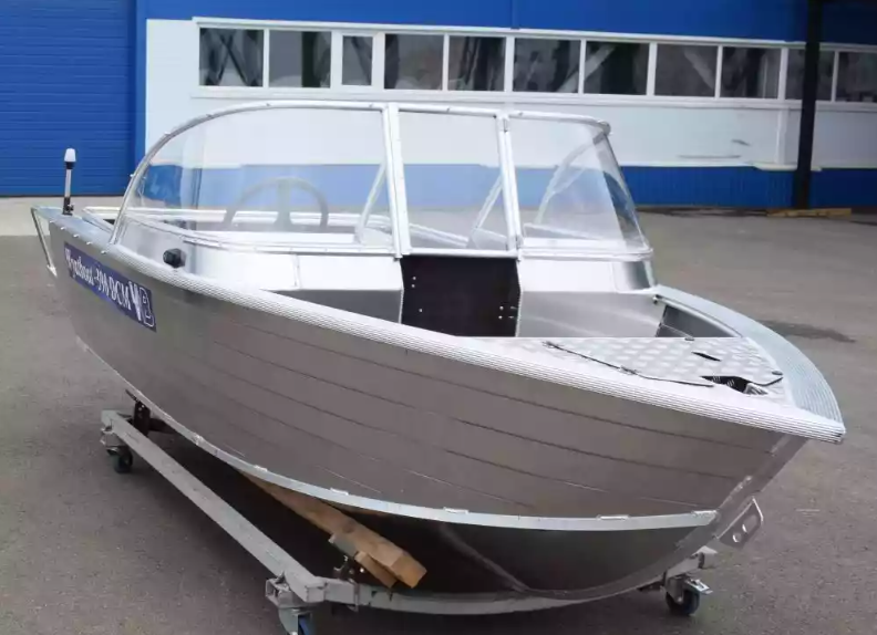 Алюминиевый катер Wyatboat-390 DCM Увеличенный борт в Чебоксарах