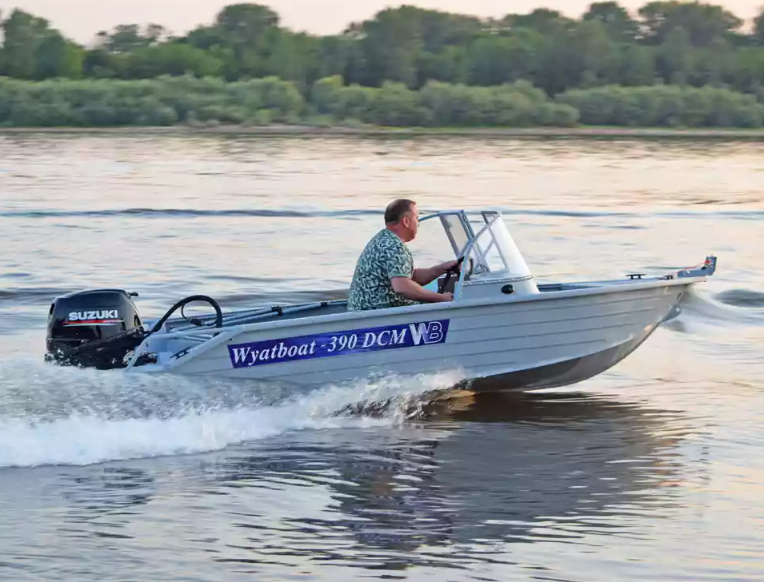 Алюминиевый катер Wyatboat-390 DCM в Чебоксарах