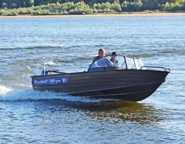 Алюминиевый катер Wyatboat-490 Pro в Чебоксарах