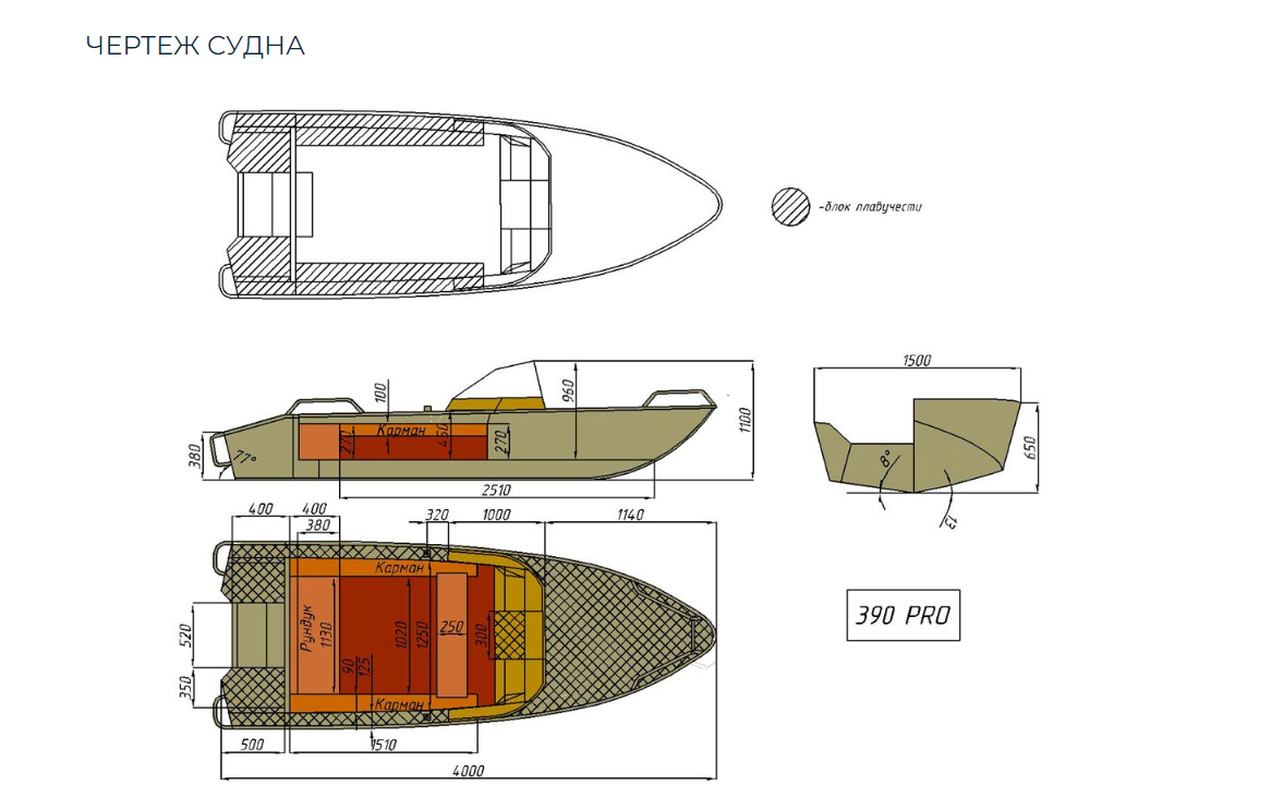 Алюминиевый катер Wyatboat-390 Pro в Чебоксарах