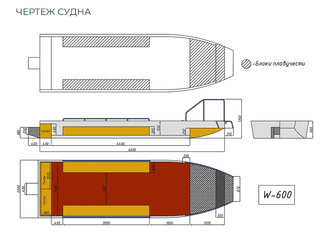 Алюминиевая лодка Wyatboat-600 в Чебоксарах