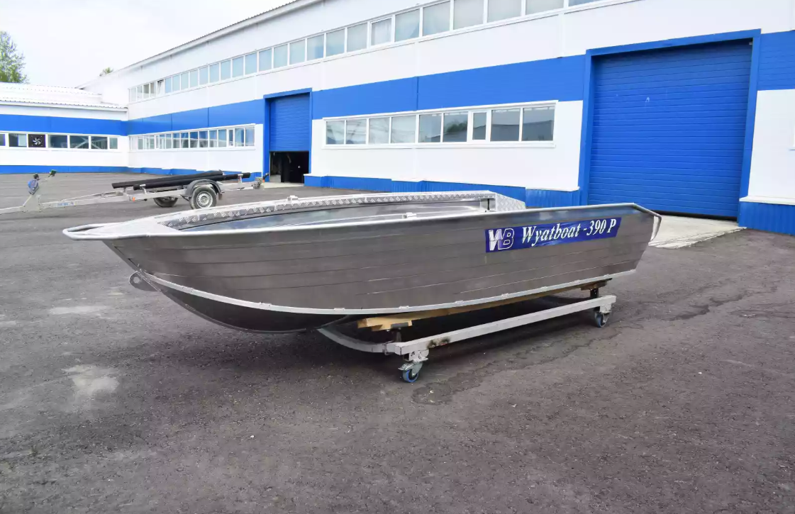 Алюминиевая лодка Wyatboat-390Р Увеличенный борт в Чебоксарах