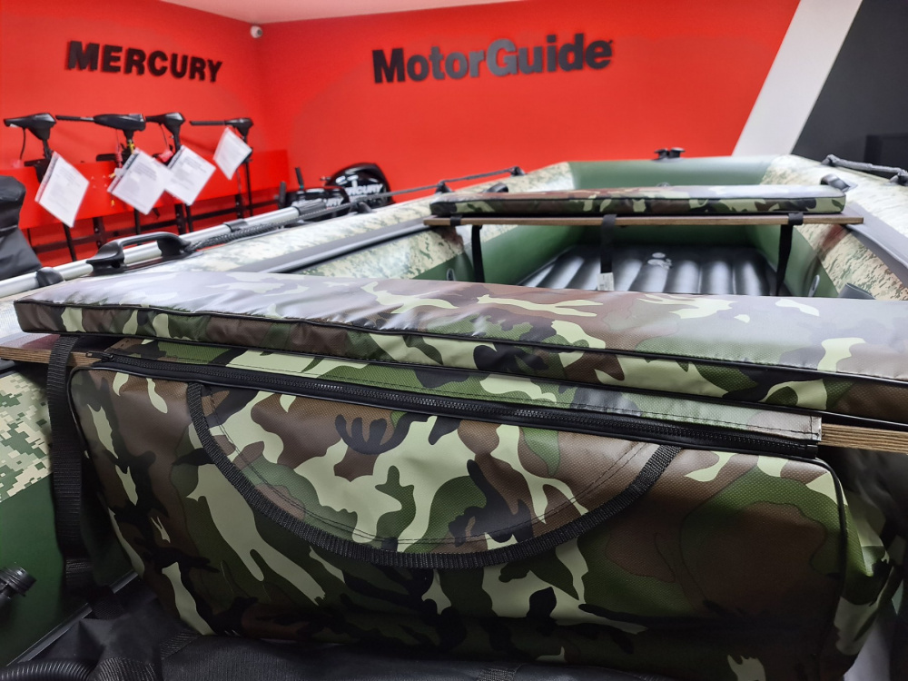 КОМПЛЕКТ МЯГКИХ НАКЛАДОК С СУМКОЙ ДЛЯ ЛОДОК 105Х20 КАМУФЛЯЖ в Чебоксарах