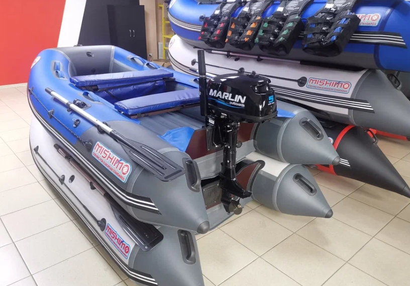 КОМПЛЕКТ ЛОДКА MISHIMO LITE 315 + МОТОР 5л.с в Чебоксарах