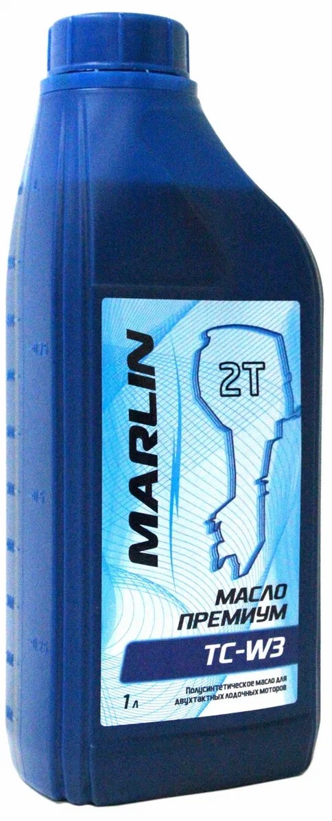 МАСЛО ПОЛУСИНТЕТИЧЕСКОЕ MARLIN ПРЕМИУМ 2Т, TC-W3, 1 ЛИТР в Чебоксарах