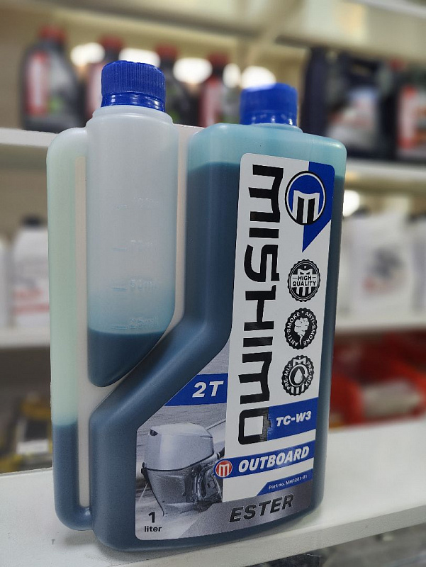 Масло MISHIMO 2T OUTBOARD (ESTER) полусинтетика 1 л в Чебоксарах