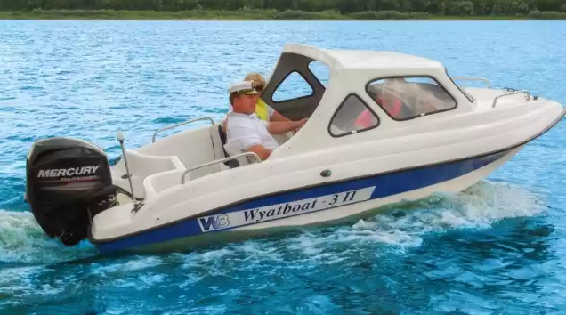 Стеклопластиковый катер Wyatboat-3 П (полурубка) в Чебоксарах