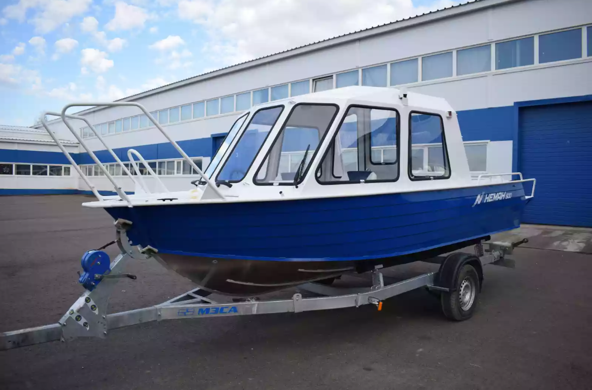 Алюминиевый катер Неман-500 (закрытая рубка) в Чебоксарах