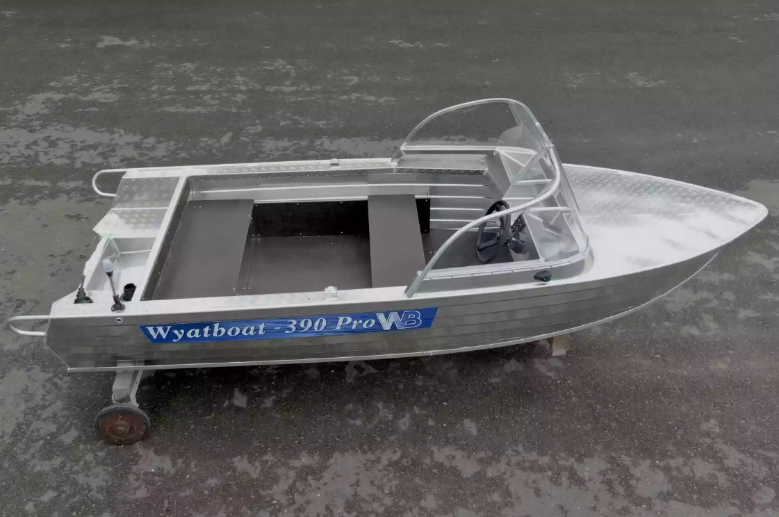Алюминиевая лодка Wyatboat-390 Pro в Чебоксарах