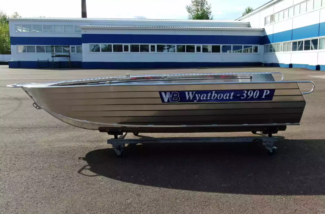 Алюминиевая лодка Wyatboat-390РМ увеличенный борт в Чебоксарах
