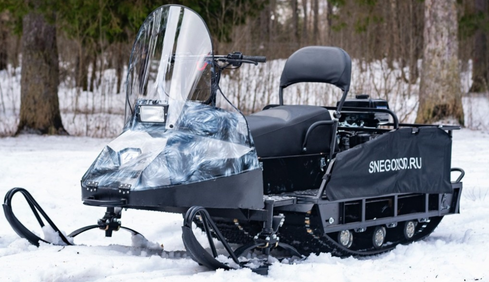 Миниснегоход Бурлак Егерь Экспедитор 15 л.с. , реверс, тормоз, капот белый в Чебоксарах