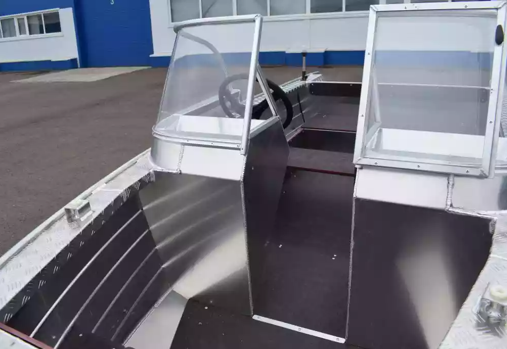 Алюминиевая лодка Wyatboat-390 DCM Увеличенный борт в Чебоксарах