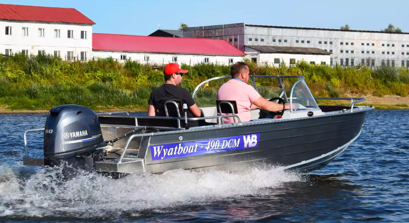 Алюминиевый катер Wyatboat-490 DCM в Чебоксарах