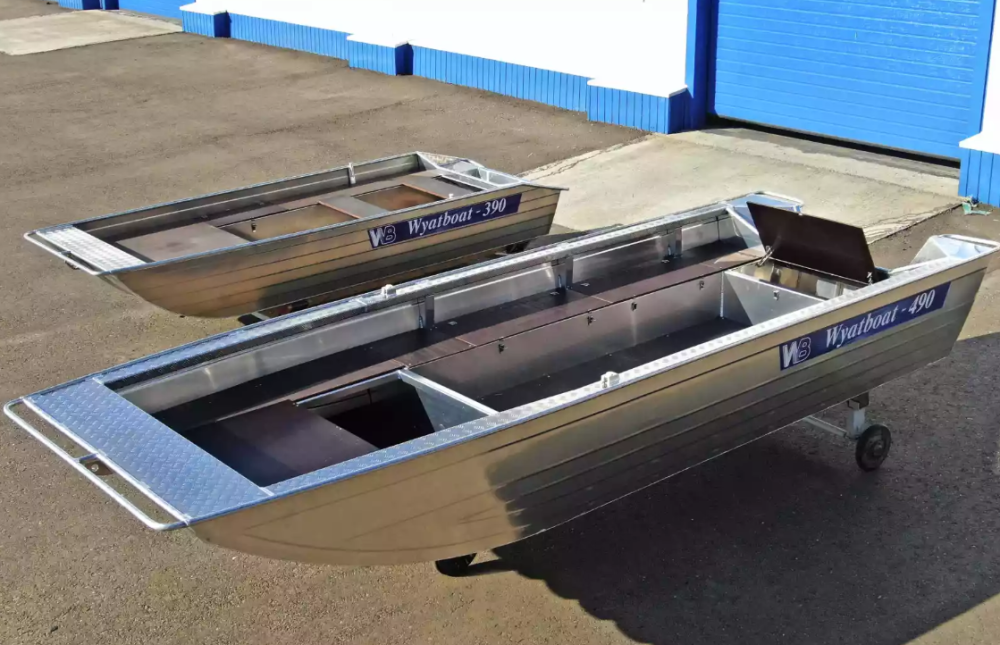 Алюминиевая лодка Wyatboat-490 Jonboat в Чебоксарах