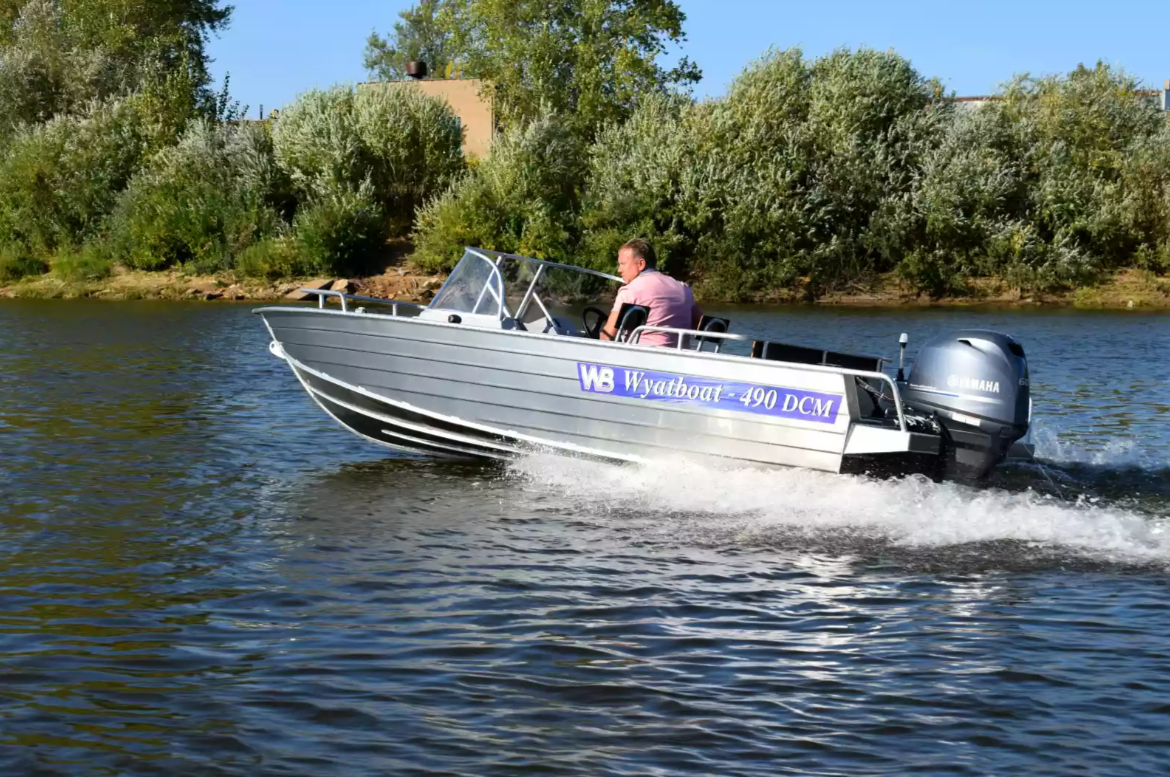 Алюминиевый катер Wyatboat-490 DCM в Чебоксарах