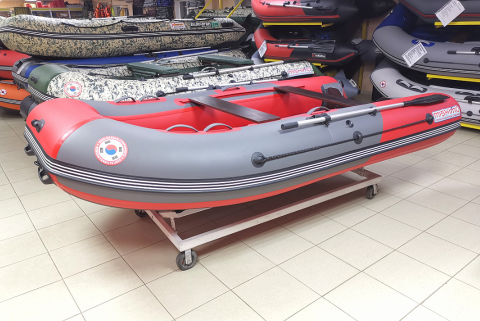КОМПЛЕКТ Лодка MISHIMO PRO 350 + ЛОДОЧНЫЙ МОТОР MARLIN MP 9.9 (20) AMHS PRO в Чебоксарах