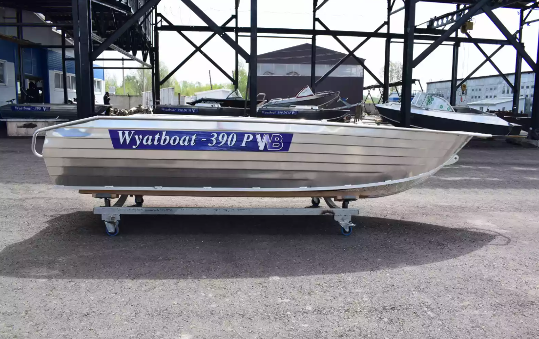Алюминиевая лодка Wyatboat-390Р Увеличенный борт в Чебоксарах