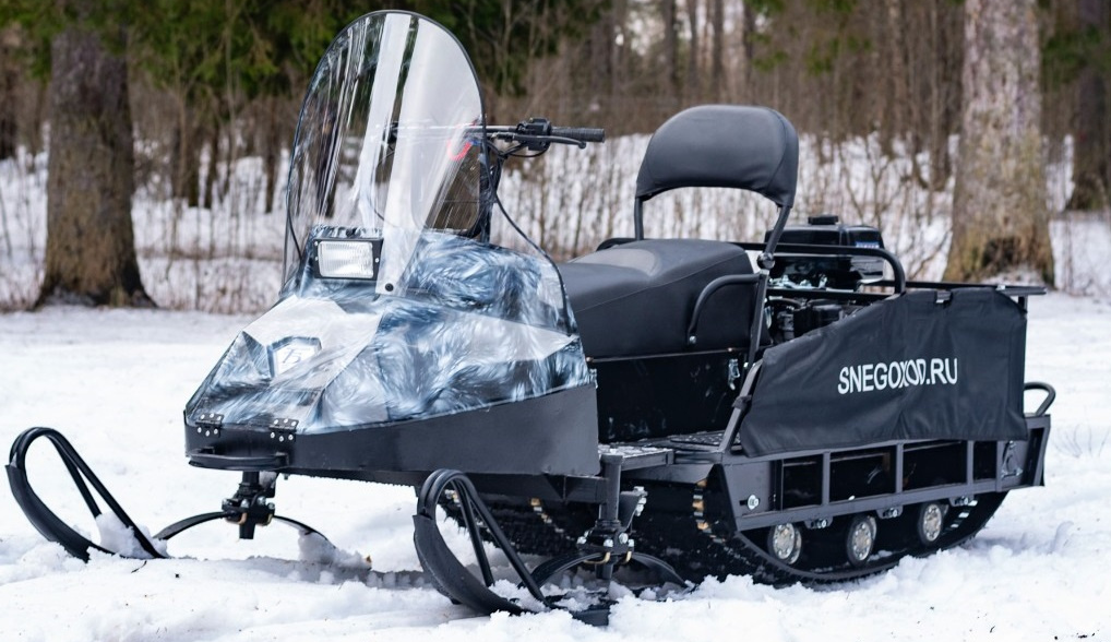 Миниснегоход Бурлак Егерь Экспедитор 15 л.с. , реверс, тормоз, капот белый в Чебоксарах