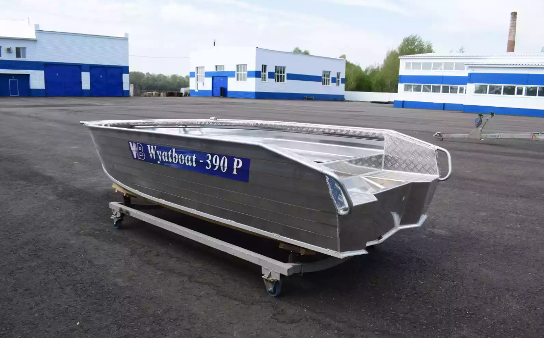 Алюминиевая лодка Wyatboat-390Р Увеличенный борт в Чебоксарах