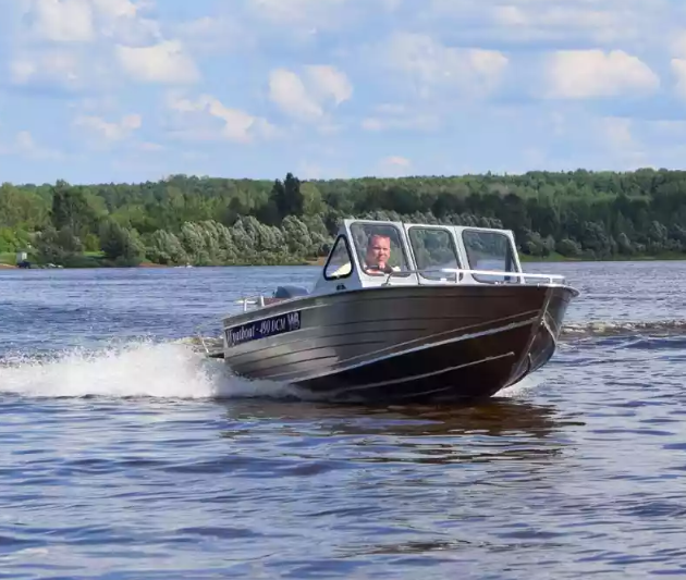 Алюминиевый катер Wyatboat-490 DCM Pro в Чебоксарах