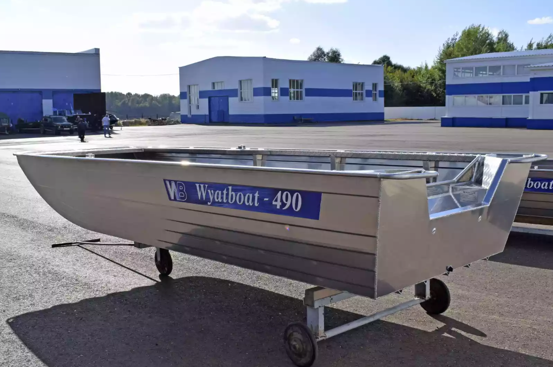Алюминиевая лодка Wyatboat-490 Jonboat в Чебоксарах