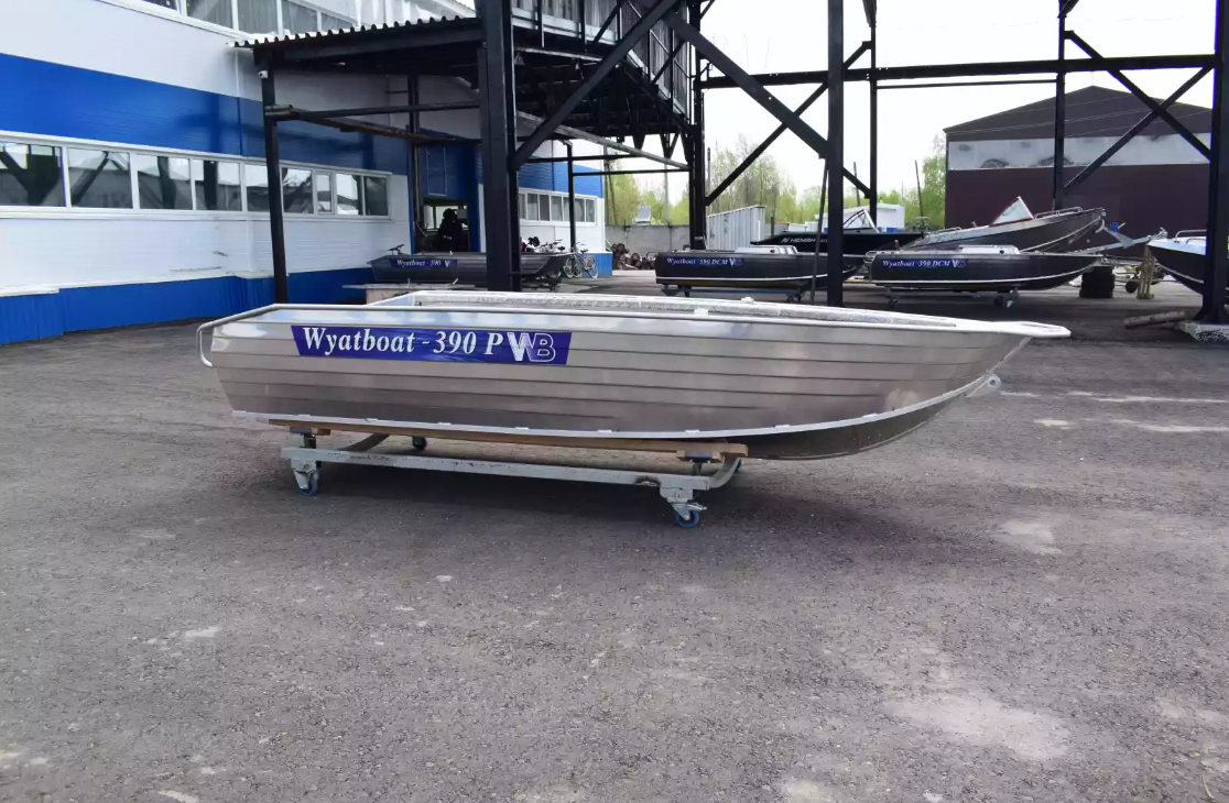 Алюминиевая лодка Wyatboat-390Р Увеличенный борт в Чебоксарах