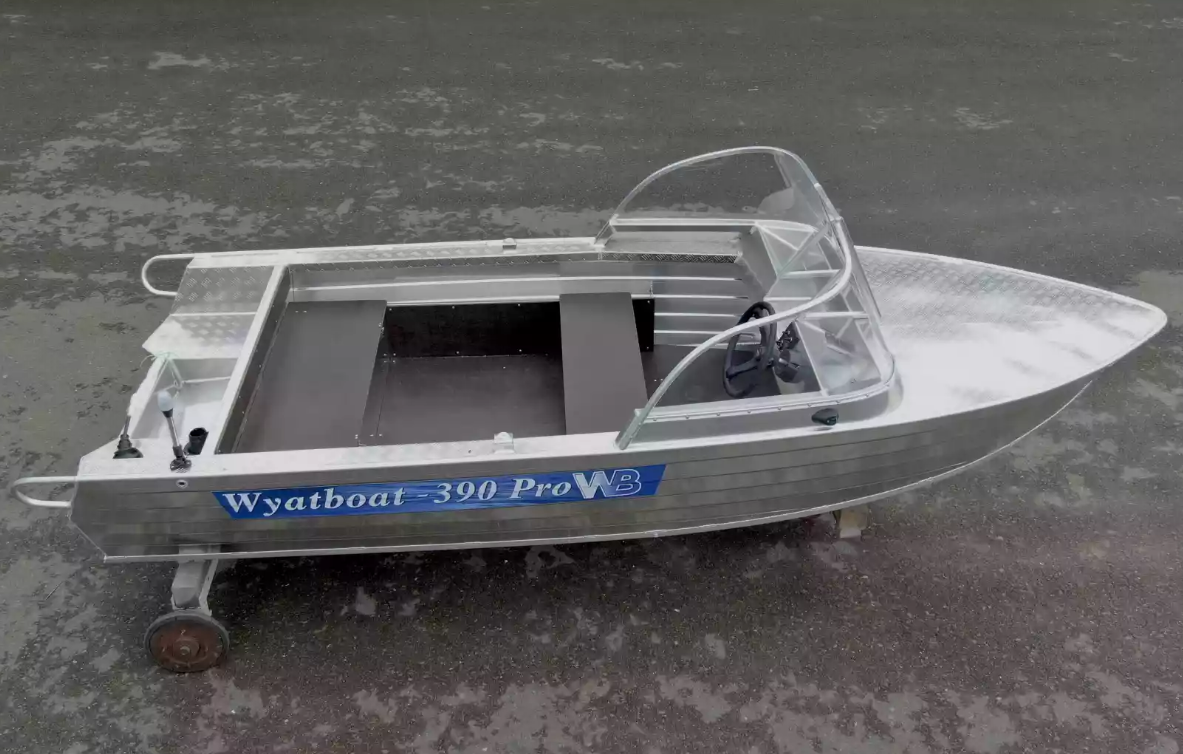 Алюминиевый катер Wyatboat-390 Pro в Чебоксарах