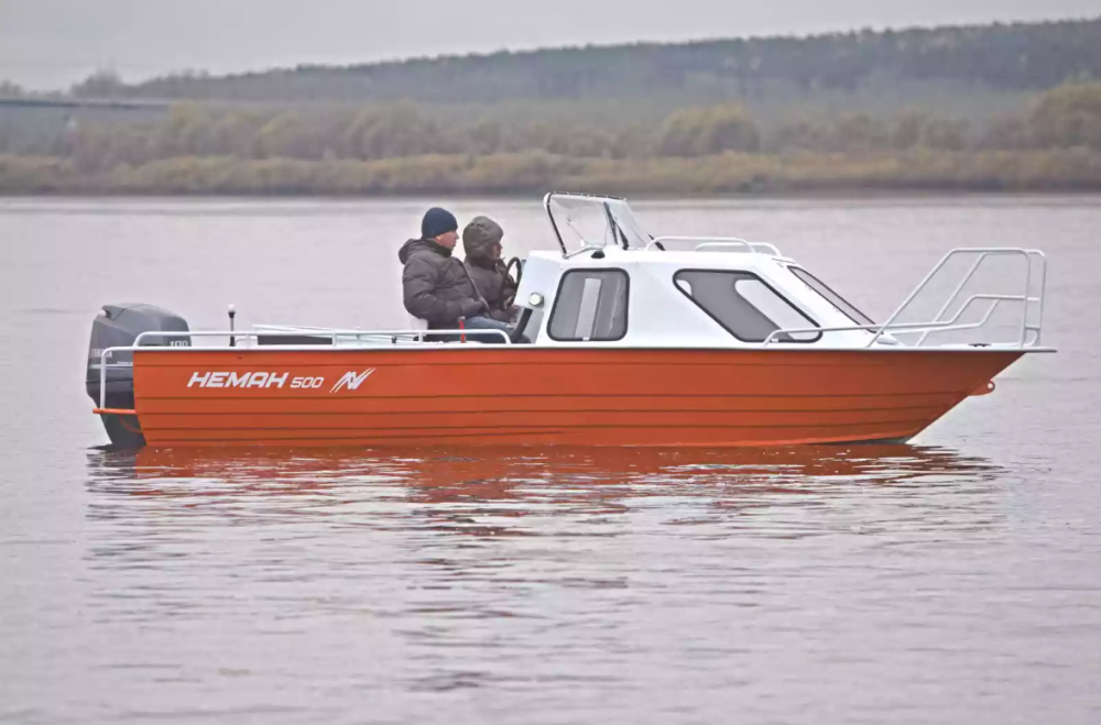 Алюминиевый катер Неман-500 (каютный) в Чебоксарах