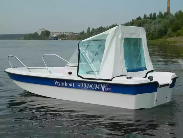 Стеклопластиковый катер Wyatboat-430 DCM (тримаран) в Чебоксарах