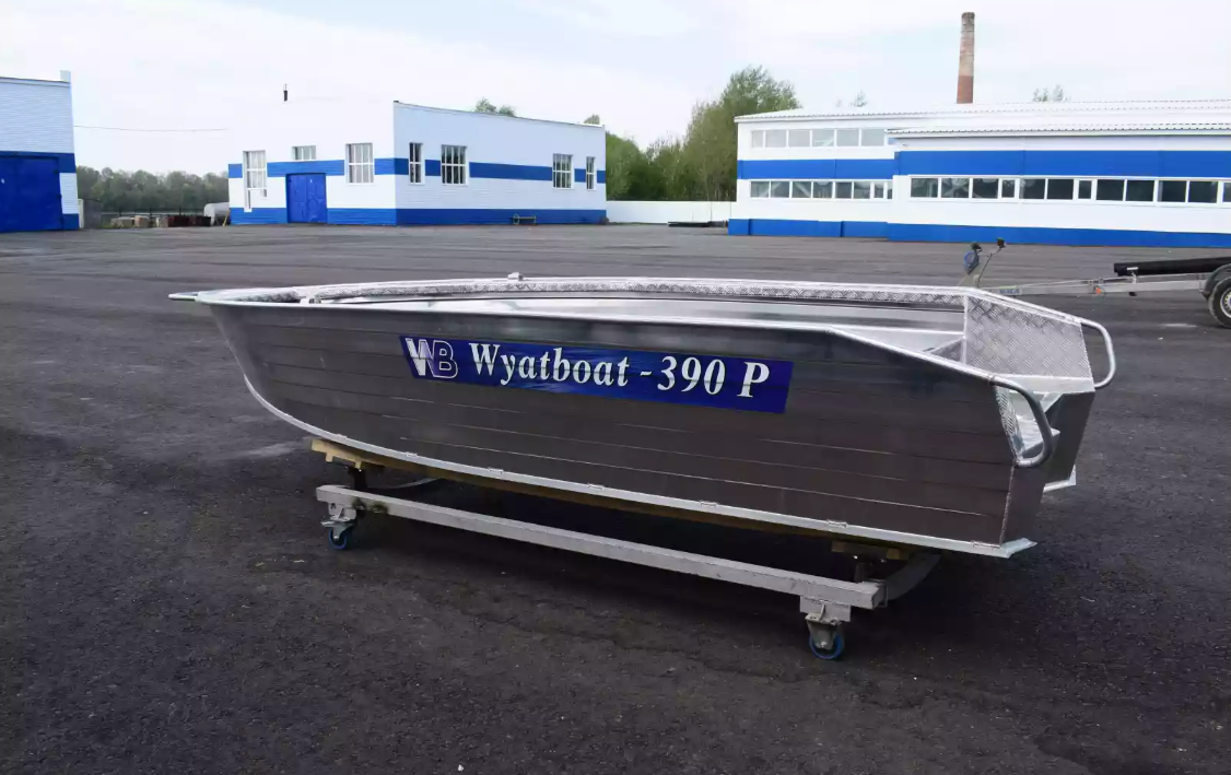 Алюминиевая лодка Wyatboat-390Р Увеличенный борт в Чебоксарах