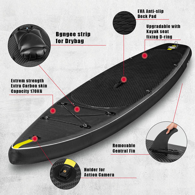 SUP (САП) ДОСКА MISHIMO CARBON DARKSIDE 11’ (335СМ) в Чебоксарах