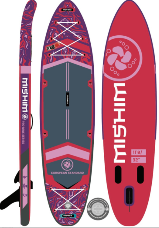 SUP (САП) Доска MISHIMO PRO-MAX Viva Magenta 10.8’ (330см) в Чебоксарах