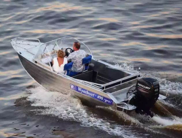 Алюминиевый катер Wyatboat-490 Pro водомет в Чебоксарах