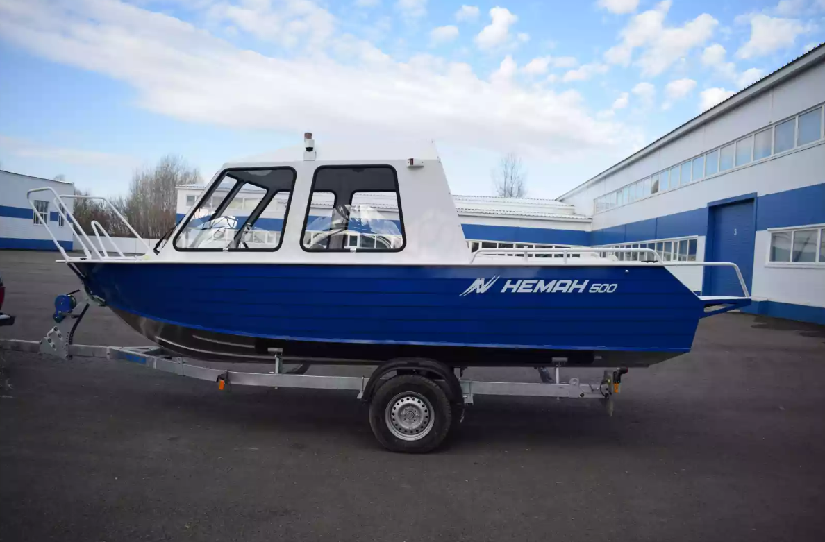 Алюминиевый катер Неман-500 (закрытая рубка) в Чебоксарах