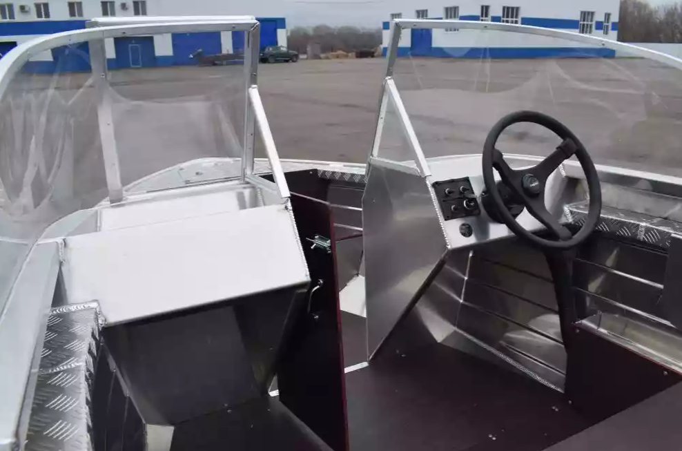 Алюминиевая лодка Wyatboat-390 DCM Увеличенный борт в Чебоксарах