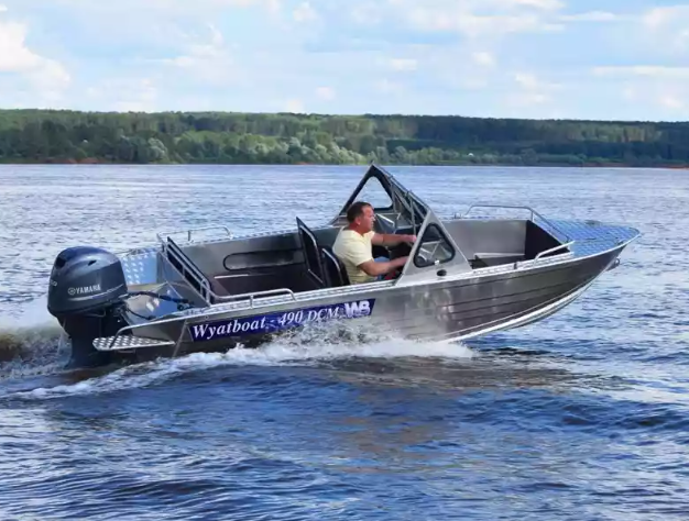 Алюминиевый катер Wyatboat-490 DCM Pro в Чебоксарах