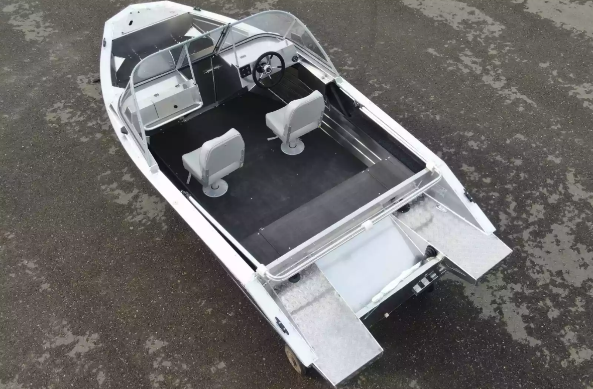 Алюминиевый катер Неман-450 DC NEW без покраски в Чебоксарах