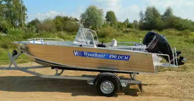 Алюминиевый катер Wyatboat-490 DCM в Чебоксарах