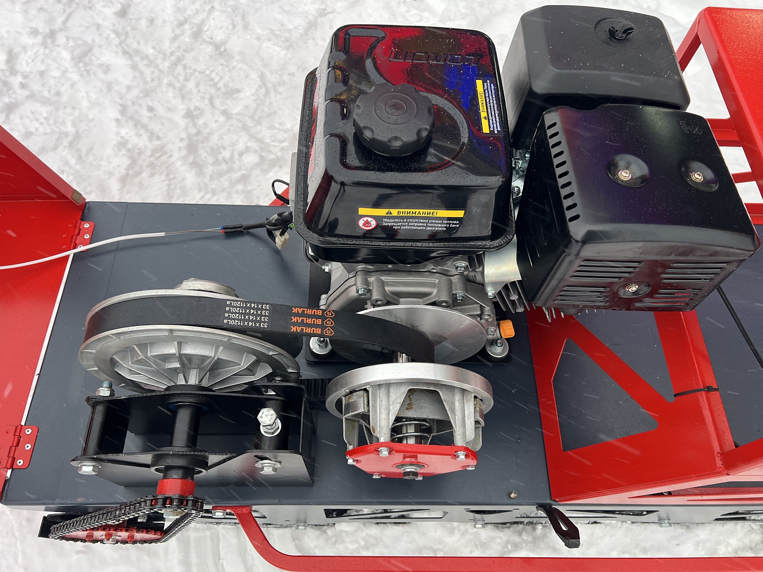 Мотобуксировщик EX-MOTO SNOWDOG S500 15л.с в Чебоксарах