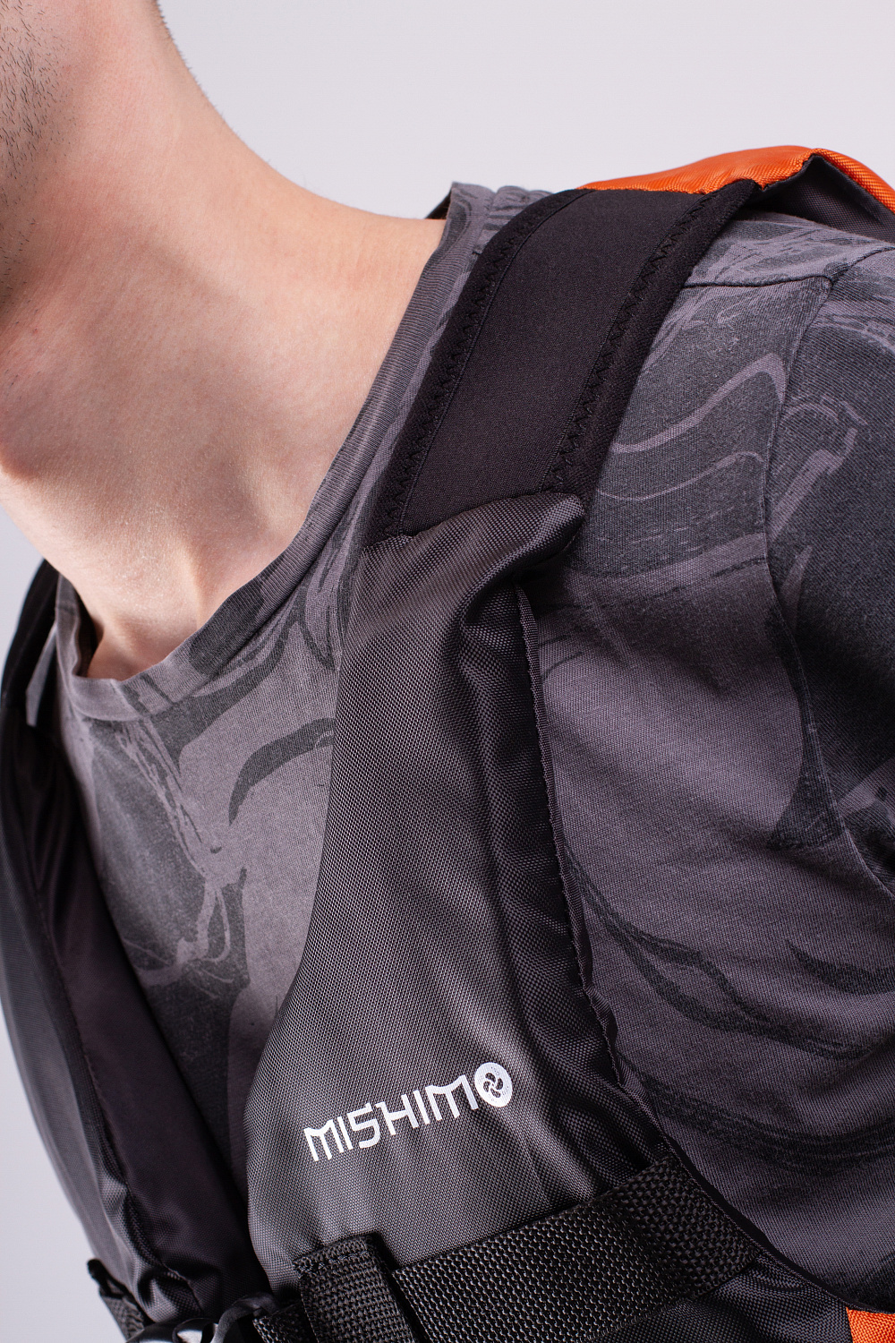 Жилет спасательный MISHIMO PRO Премиум качества Черно-оранжевый в Чебоксарах