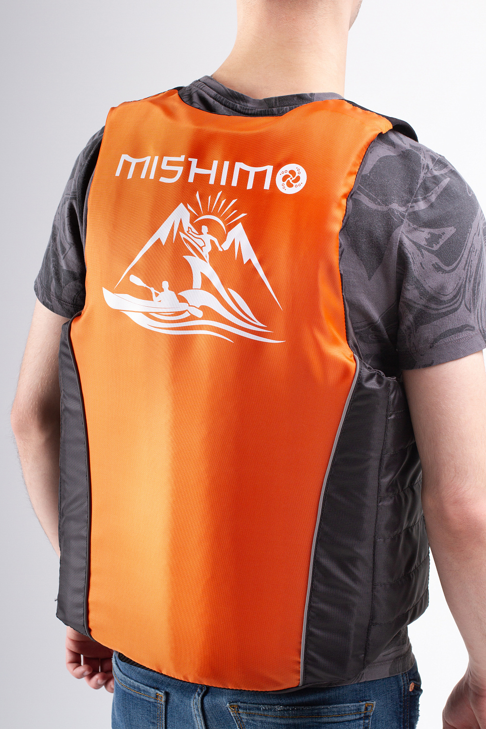 Жилет спасательный MISHIMO PRO Премиум качества Черно-оранжевый в Чебоксарах